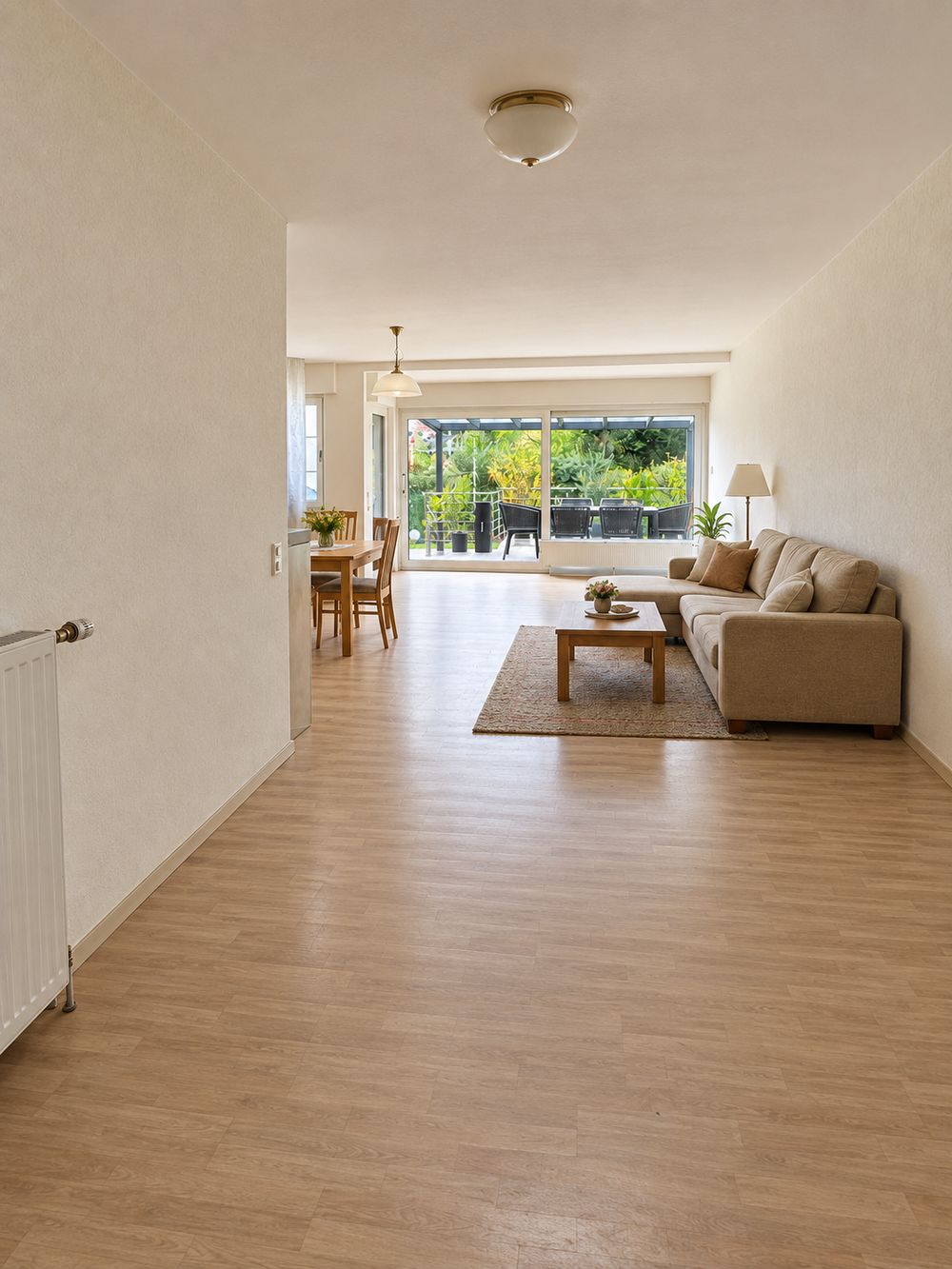Klick-Vinyl im Wohnraum, vorher